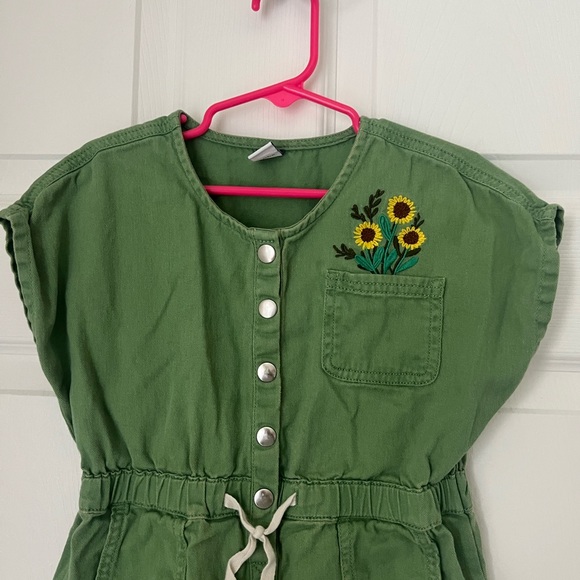 Old Navy Romper with Sunflower Embroidery - Picture 3 of 3